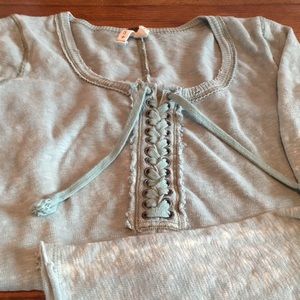 Free People Lace-up Henley Thermal